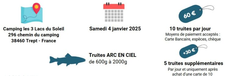 Déstockage truites - 4 janvier 2025 au réservoir de trept